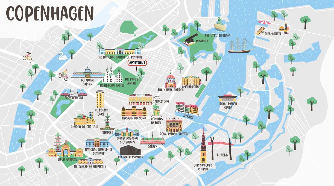 Xl Flat W 3 Bedrooms By Kings Garden In Cph City Kopenhaga Zewnętrze zdjęcie